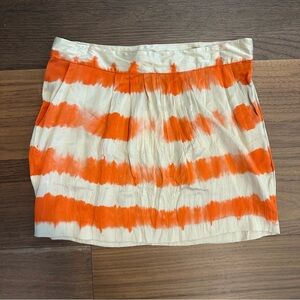 SILK JOIE ORANGE MINI SKIRT